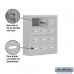 Salsbury Cell Phone Storage Locker - 4 Door High Unit (5 Inch Deep Compartments) - 12 A Doors - steel - Surface Mounted - Master Keyed Locks